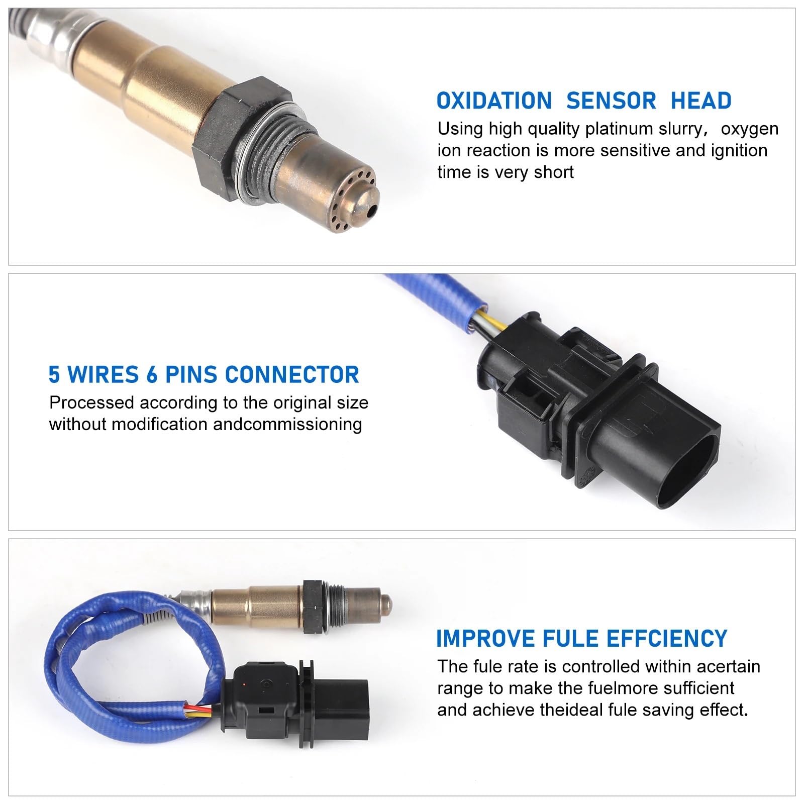 sonda NOx sensor NOx Pasuje do sondy lambda szerokopasmowej Bosch LSU4.9 O2 UEGO, pasuje do PLX AEM 30-2004 30-4110 30-0300 0258017025