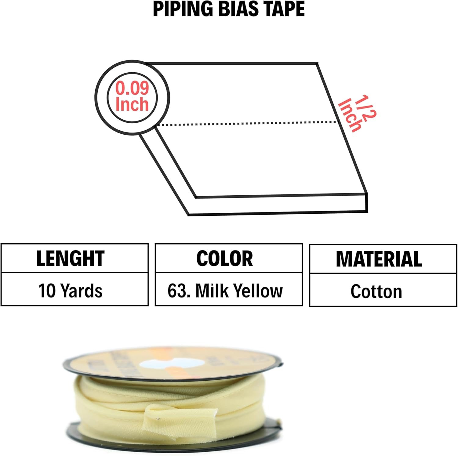 バイアステープ 『メタリックパイピング ゴールド CP246-61』 CAPTAIN88 キャプテン ソーイング,バイアステープ,パイピング|  ホビー材料の通販「ユザワヤ公式ネットショップ」 コード付きパイピングトリムバイアステープ - 10ヤード - 65色以上 - 1/2インチ 装飾ソーイングトリム 室内装飾クッション