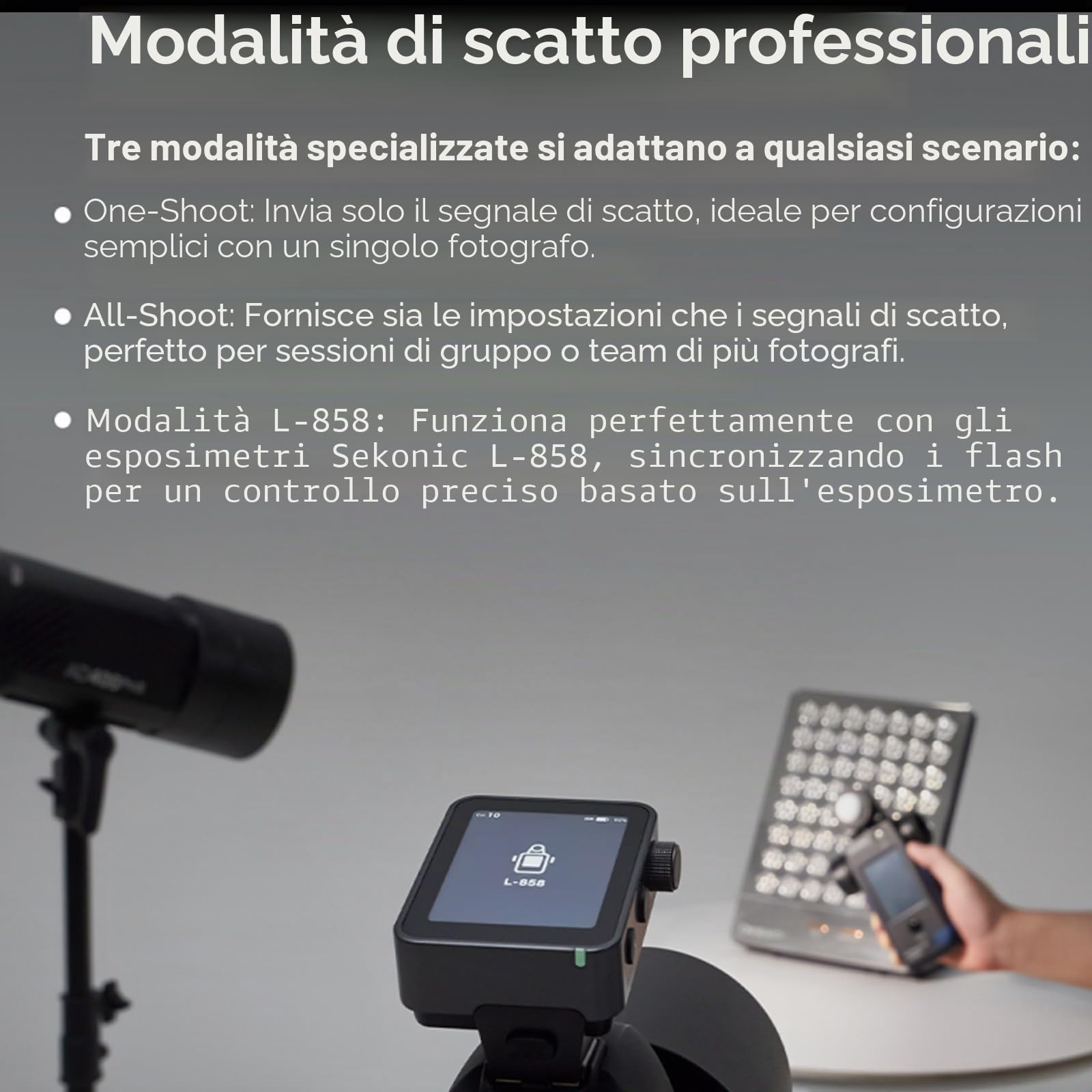 Godox X3 Pro C X3Pro C Trigger flash TTL touchscreen per Canon, wireless 2.4G, schermo LCD da 2,4", integrazione Bluetooth e controllo tramite APP, trasmettitore flash wireless