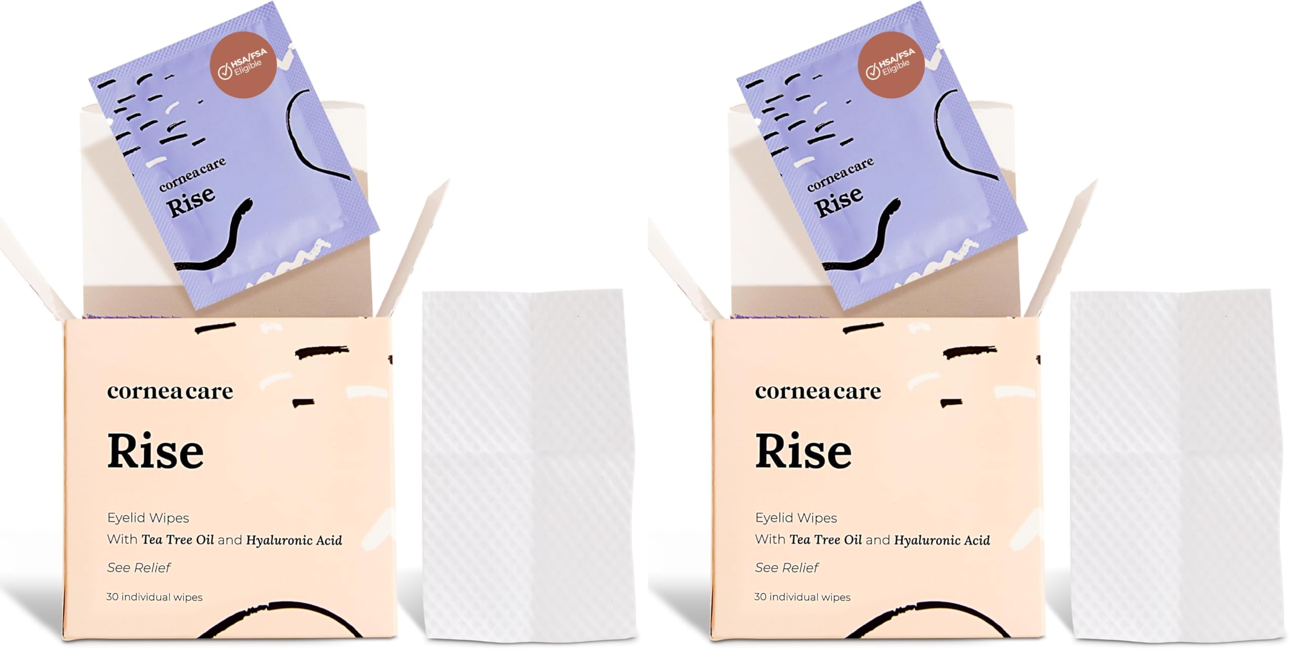 CorneaCare Rise Eyelid Wipes with Tea Tree Oil & Hyaluronic Acid | 30 Count — Amazon image 10