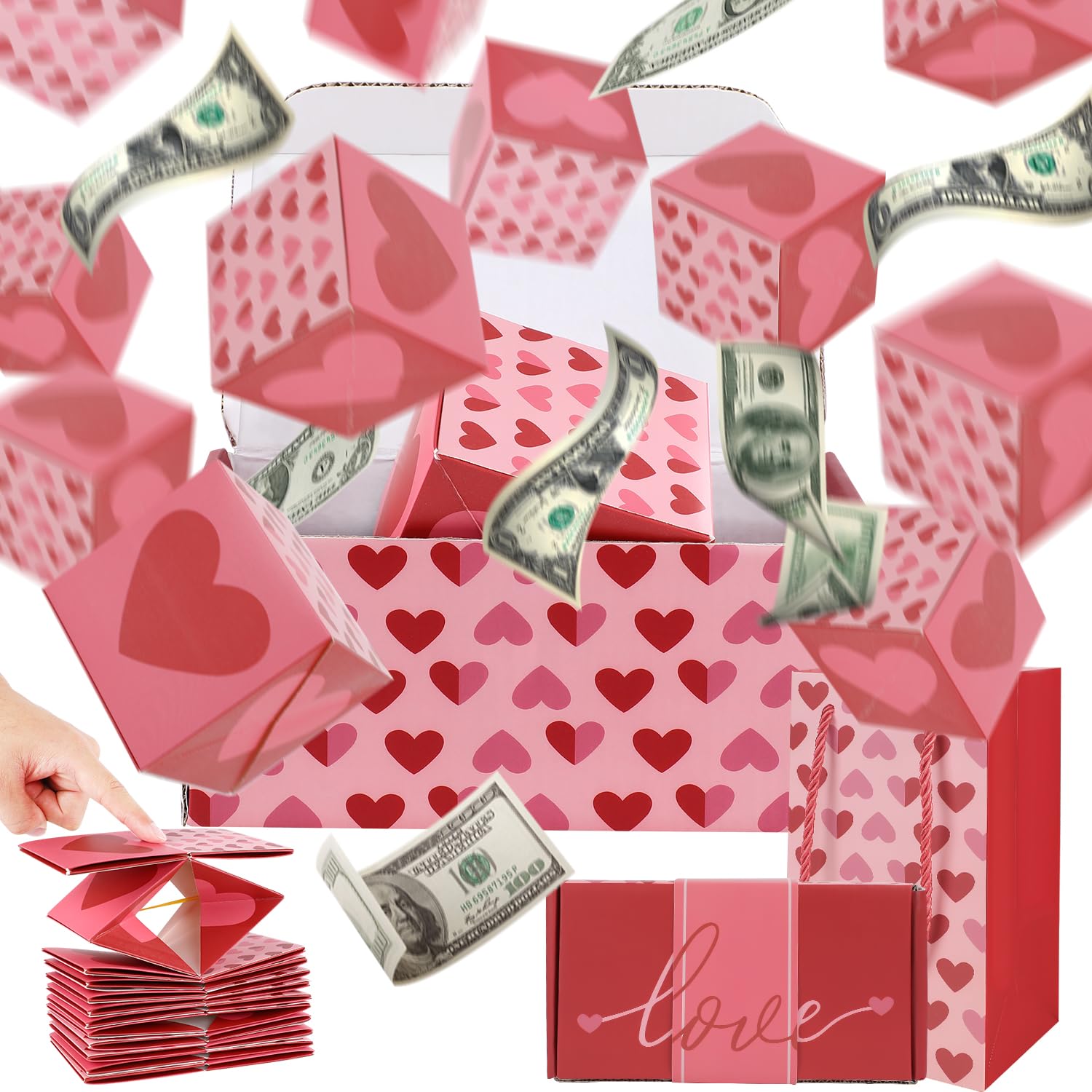 Rednow Surprise Gift Box Explosion for Christmas Birthday Valentine