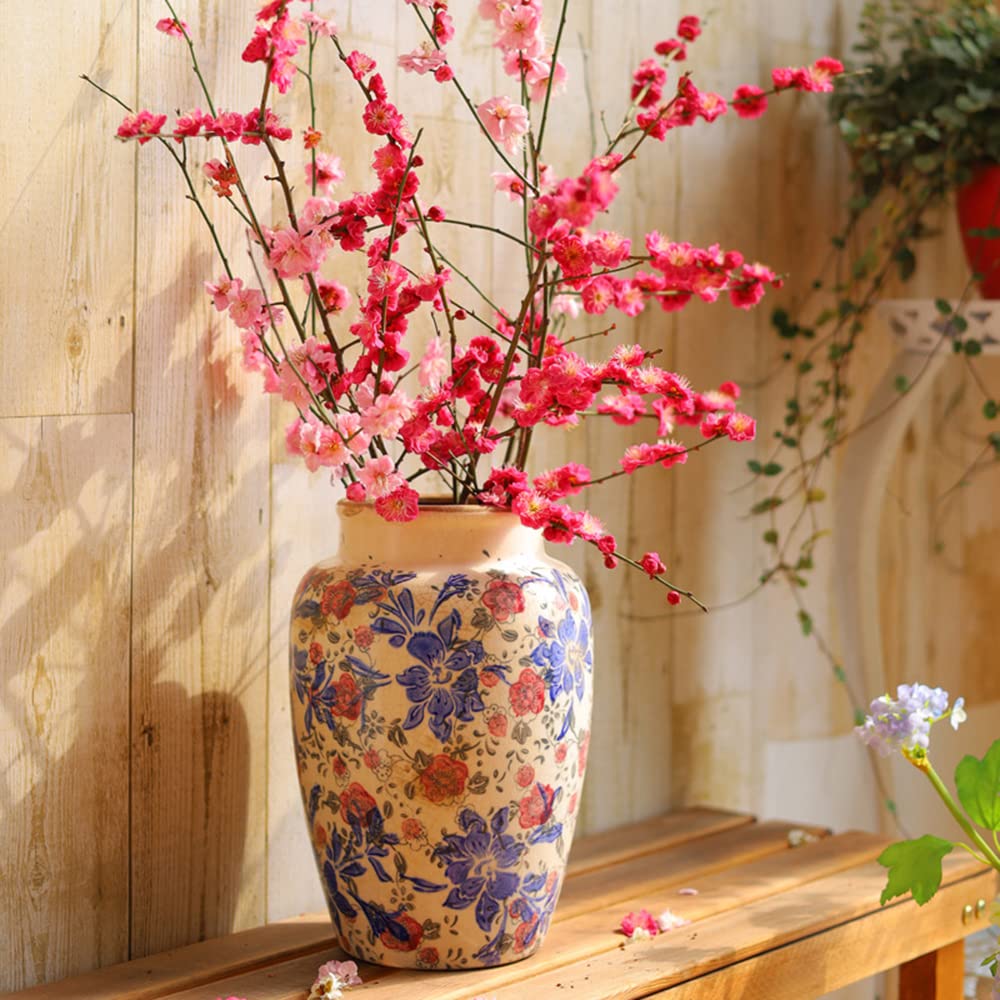 Amazon.com: DONGDAWAN Vase Ceramic Flower Vase Vintage Elegant