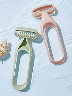 سكين محمول غير حساس للبشرة لشعر الابط، سهل الاستخدام، مثالي لتصفيف الشعر اثناء التنقل (قطعتان)