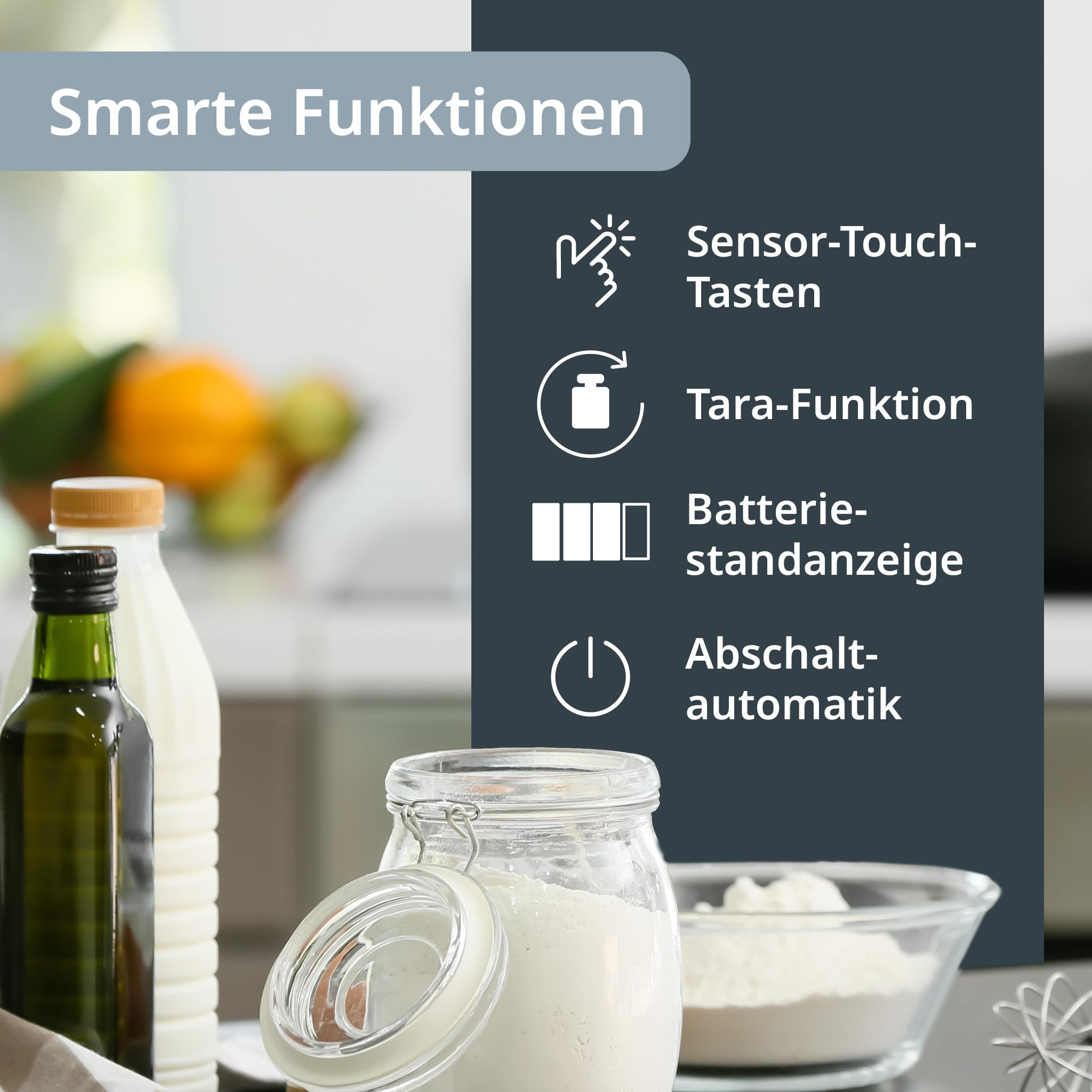 ADE Extra große Küchenwaage digital bis 15kg | Küchenwaage große Wiegefläche 26x31 cm | perfekt als Kuchenwaage, Paketwaage, Fleischwaage