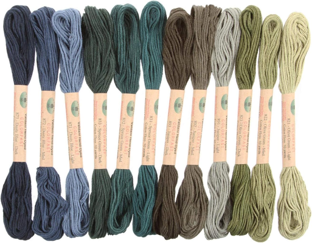 12 Valdani 6 Strand Floss Embroidery Thread As Time Goes by Set 3 10 Yd Skeins