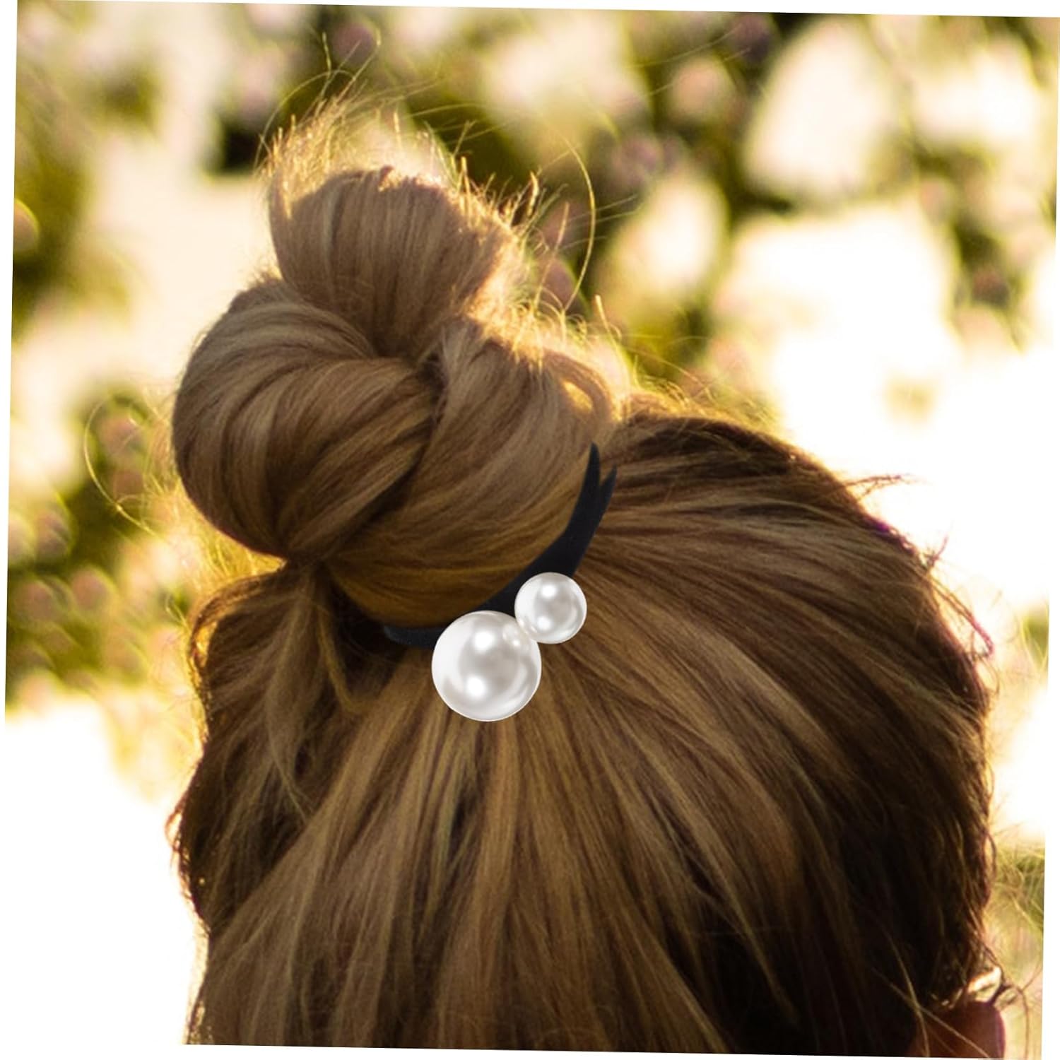 3 Pcs Pearl Hair Tie Elastic Hair Ties Hair Band Pearl Ponytail Holder Hair Ring Wild