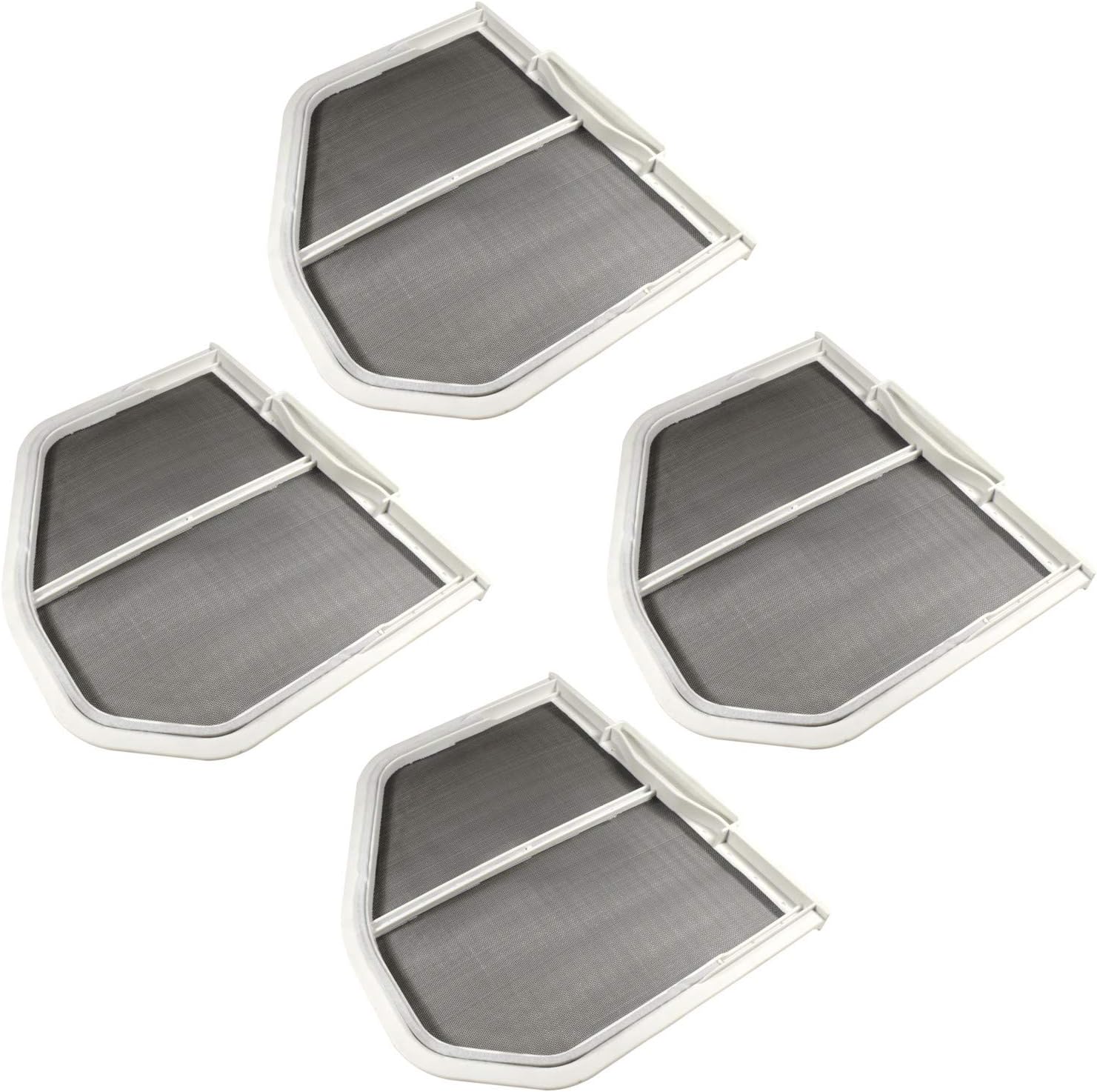 HQRP 4-Pack Dryer Lint Screen Filter Catcher compatible with Whirlpool W10120998 W10120998VP W10049360 W10049370 W10178353 W10596627 8066170 8572268 3390721 1206293 Replacement