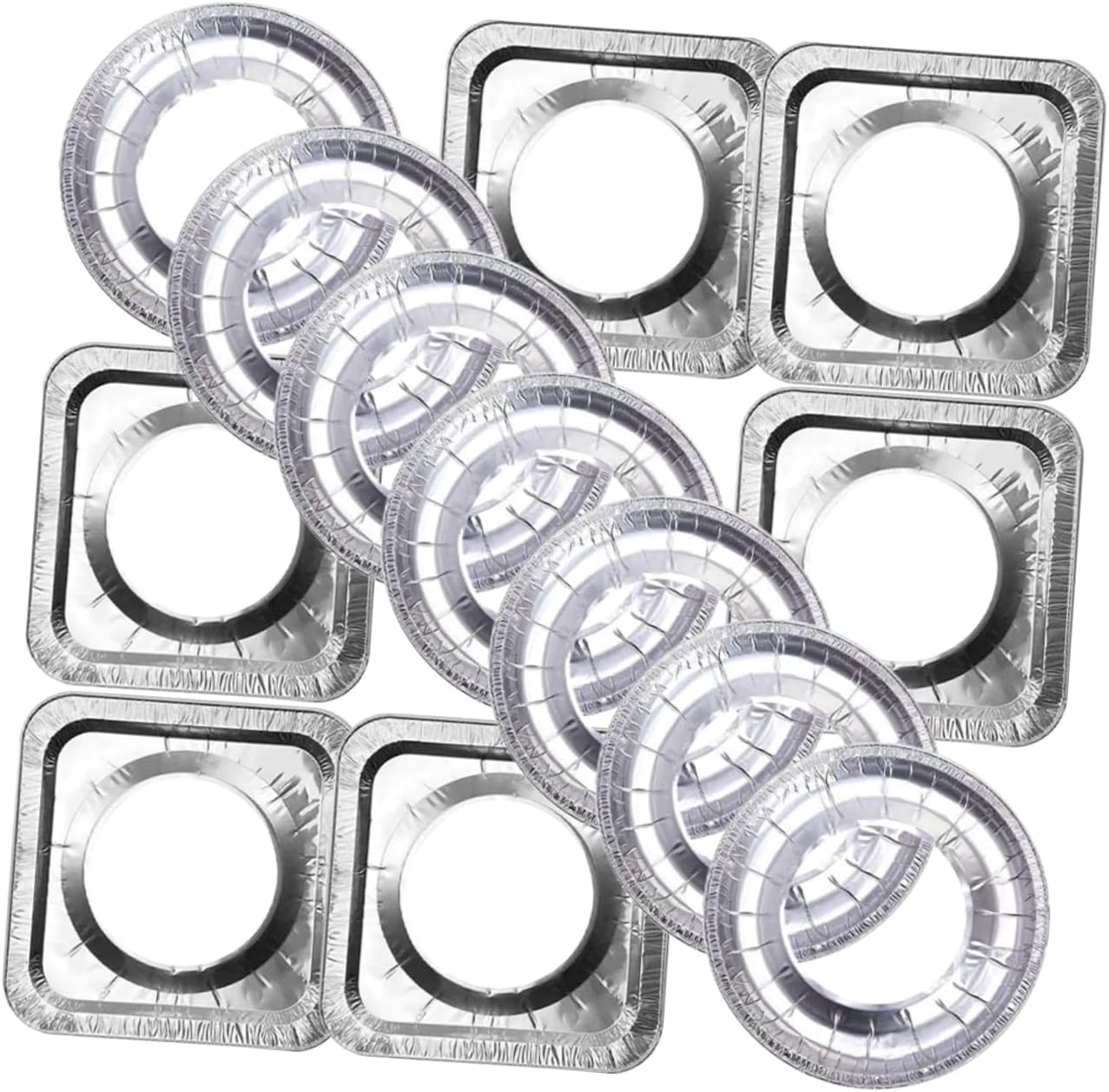 20pcs Gas Burner Liners Aluminum Foil Stove Protectors