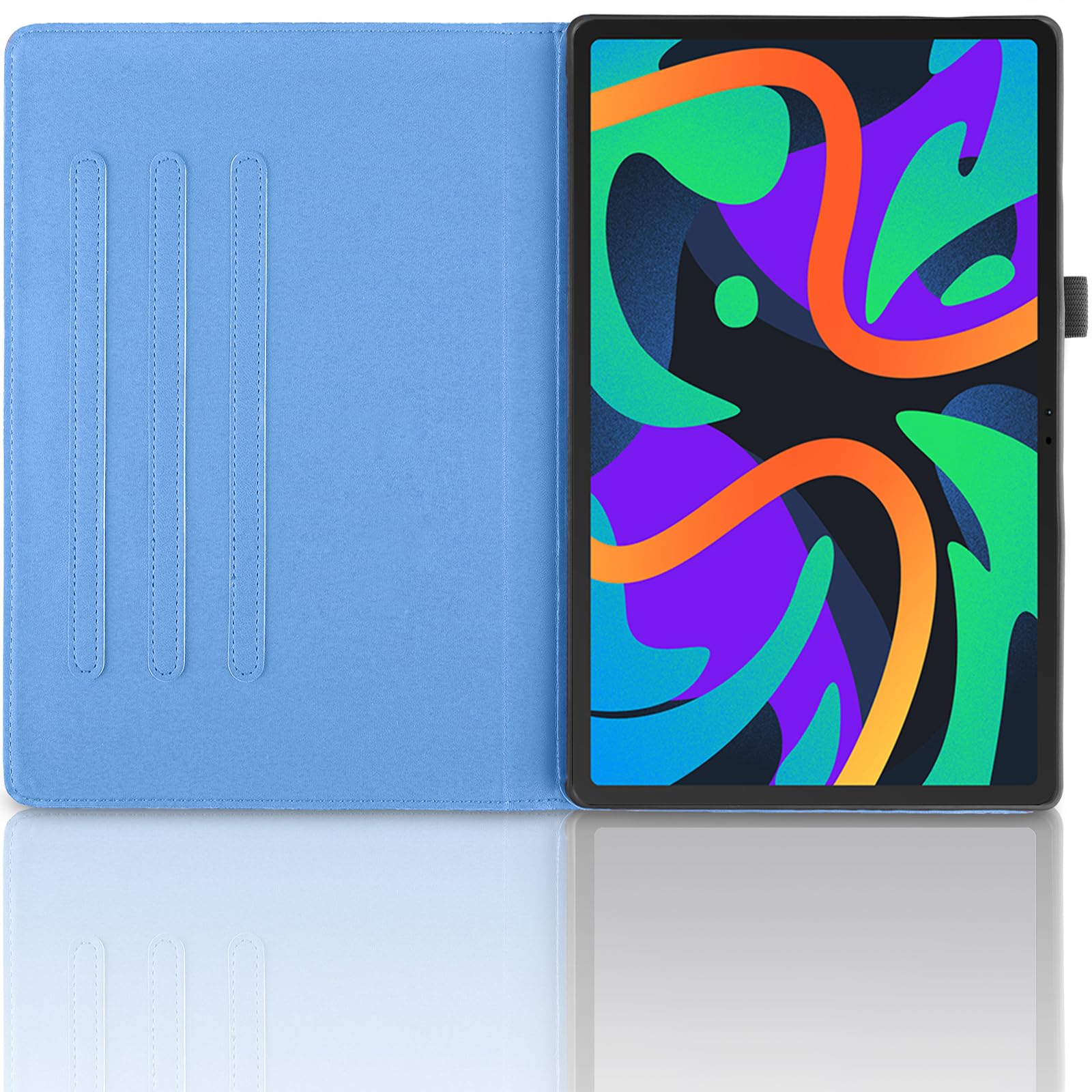 Housse Rotative 360° Avec Verre Trempé Pour Lenovo Tab M11 (2024) - Cuir PU Bleu - Marque EbestStar
