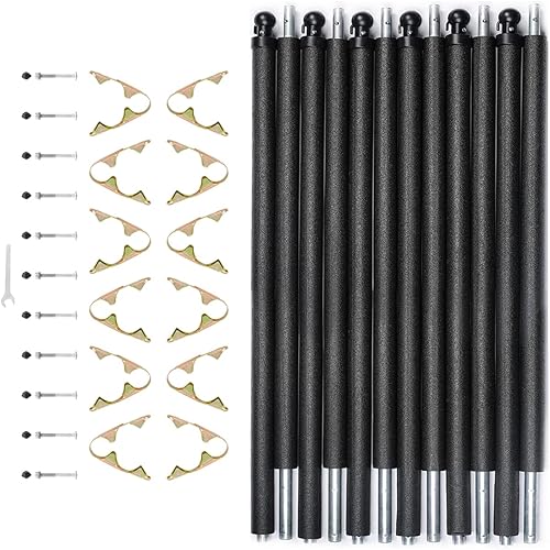 Miniatura 9 de SkyBound Juego completo de 6 postes y accesorios de repuesto universales. Red no incluida. Variedad de colores