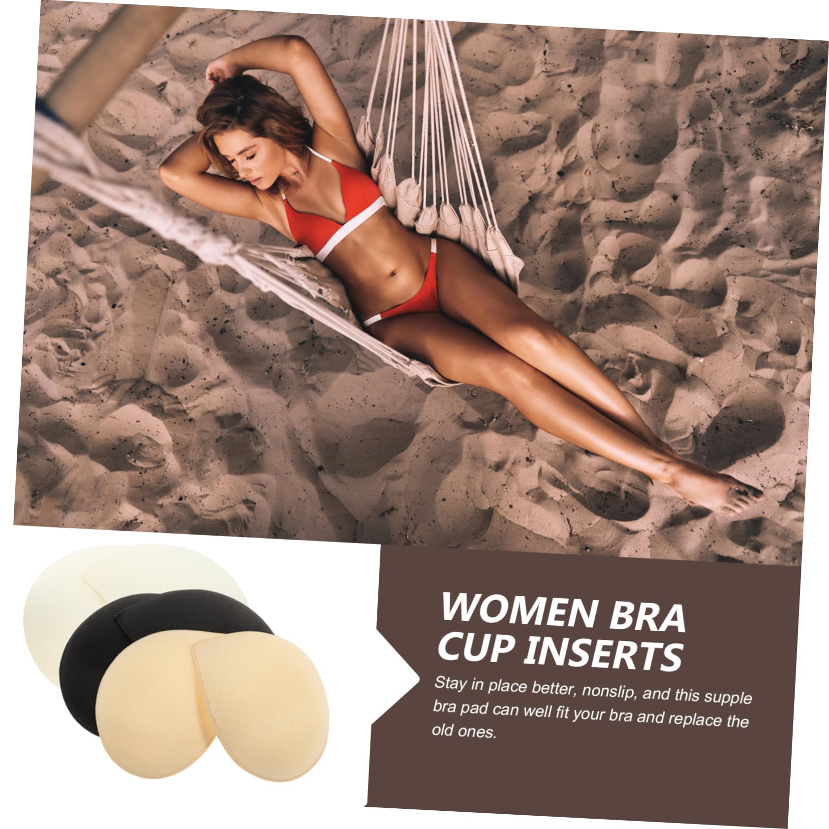 BESPORTBLE Inserciones De Sujetador Empujan Hacia Arriba Traje De Baño Deportes Almohadillas De Sujetador Inserciones De Copa De Sujetador Almohadilla Sujetador Esponja