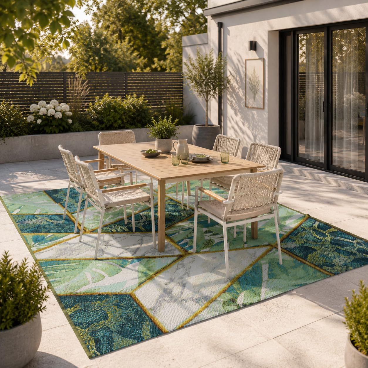 Tapis Intérieur & Extérieur Malibu lavable pour protéger le sol des intempéries
