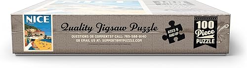 Miniatura 10 de Francia bonito póster vintage, rompecabezas premium de 100 piezas para adultos