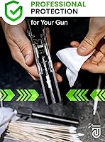 Vista 5 de Estuche de 900 piezas de suministros de limpieza de armas - 300 piezas de parches y 600 piezas de hisopos - Parches libres de pelusa de 6 pulgadas