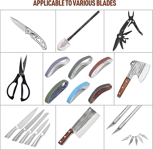 Miniatura 6 de Kit de 30 correas de afilado de repuesto de 12" x 12" para afilador de cuchillos y herramientas de trabajo oficial (WSKTS y WSKTS-KTMk.1 y Mk.2) -