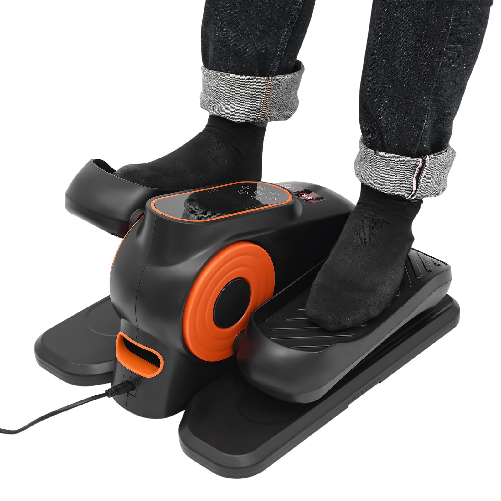 Tragbarer Fußtrainer mit Fernbedienung, tragbarer Fußtrainer mit 12 Geschwindigkeitsstufen, LCD-Fußtrainer für zu Hause zur Platzierung unter dem Schreibtisch, Beintrainer für Senioren und Erwachsene