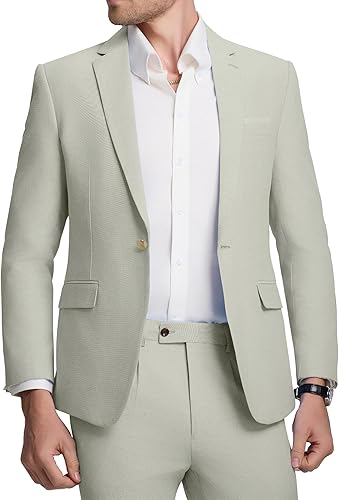 Men's Slim Fit Suit 2 Piece Suit Jacket Pants for Men Formal Wedding Tuxedos Bei