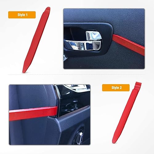 Miniatura 44 de GOOACC Kit de 5 piezas de herramientas para remover los clips de molduras de puertas y tablero de audio del automóvil sin rayar Azul