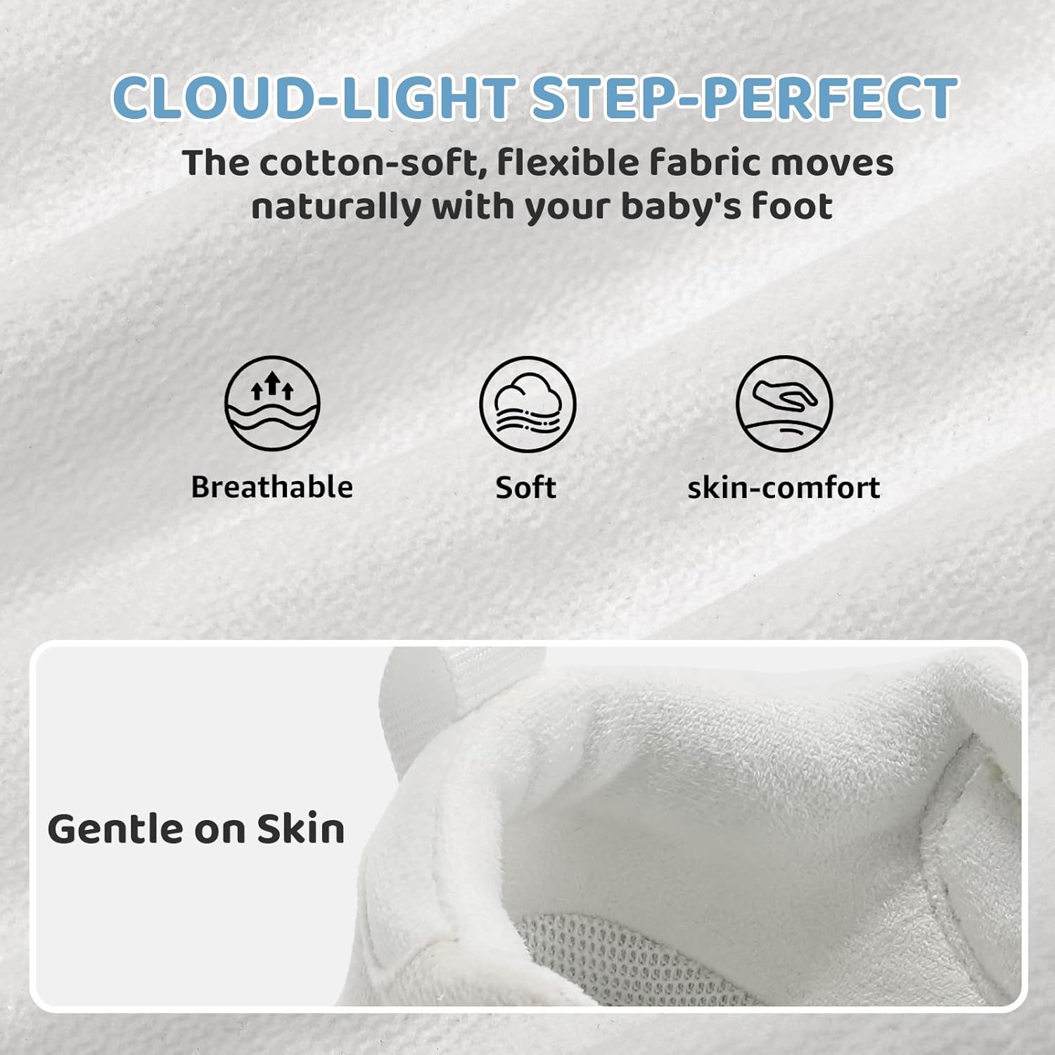 STQ Baby Shoes First Walking Boys & Girls Toddler Wide Toe Box Barefoot Indoor Non-Slip Sole Soft Mesh Breathable Lightweight Newborn Chubby Infant Babies 6-24 Months