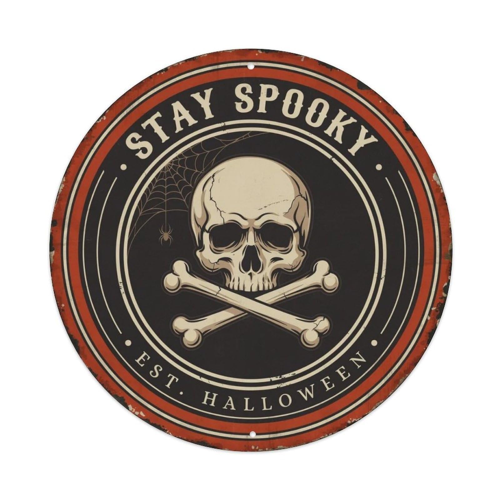 Stay Spooky Gothic Metal Tin Sign Plaque