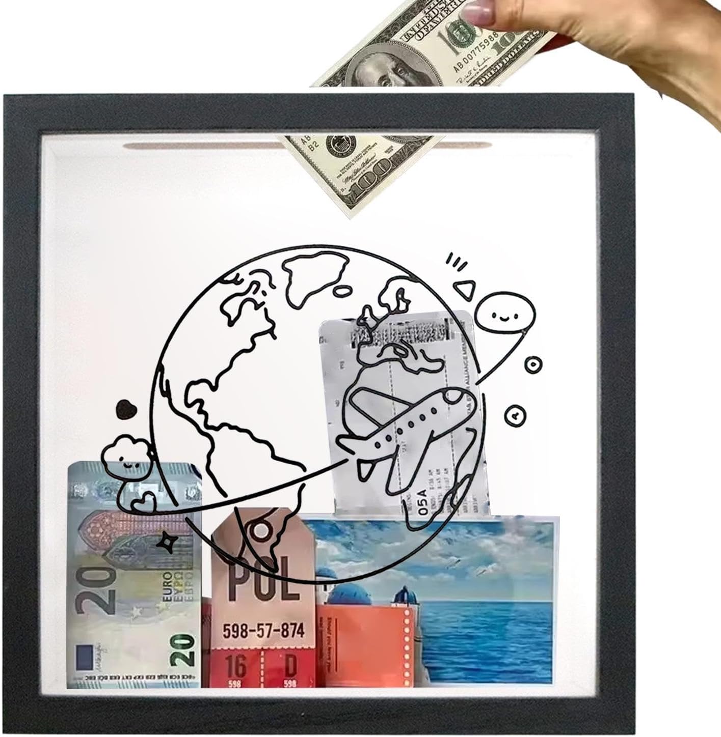 Travel Adventure Archive - Memory Box with Slot for Travel Ticket