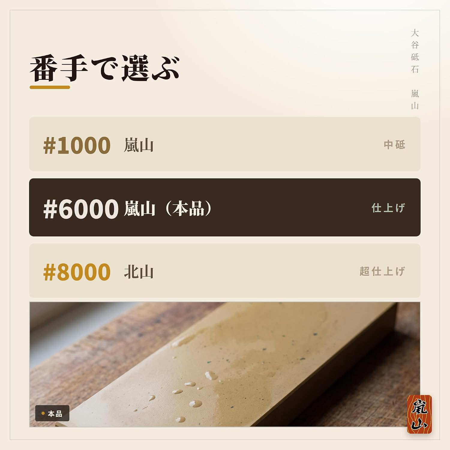 Otani Whetstone Arashiyama #6000 Super Finish, Main Unit Only (Without Stand, Nagura) This is a product of Otani Whetstone