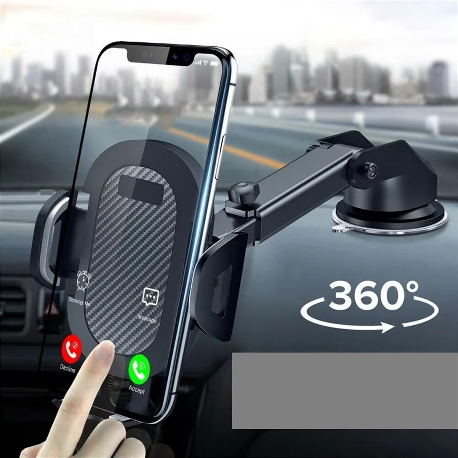 Per Huawei Supporto Per Telefono Da Auto 360 ° Parabrezza Cellulare Supporto Smartphone Supporto Universale Accessori Porta Cellulare Auto(One Pack Two Uses)