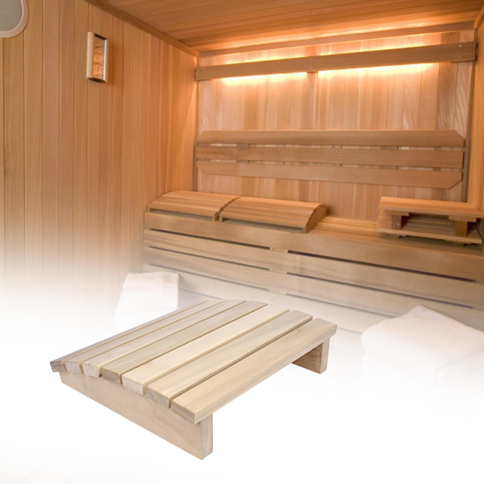 Sauna Rückenlehne, Bequeme, Ergonomische, Moderne Sauna Kopfstütze Aus Holz für Hotels