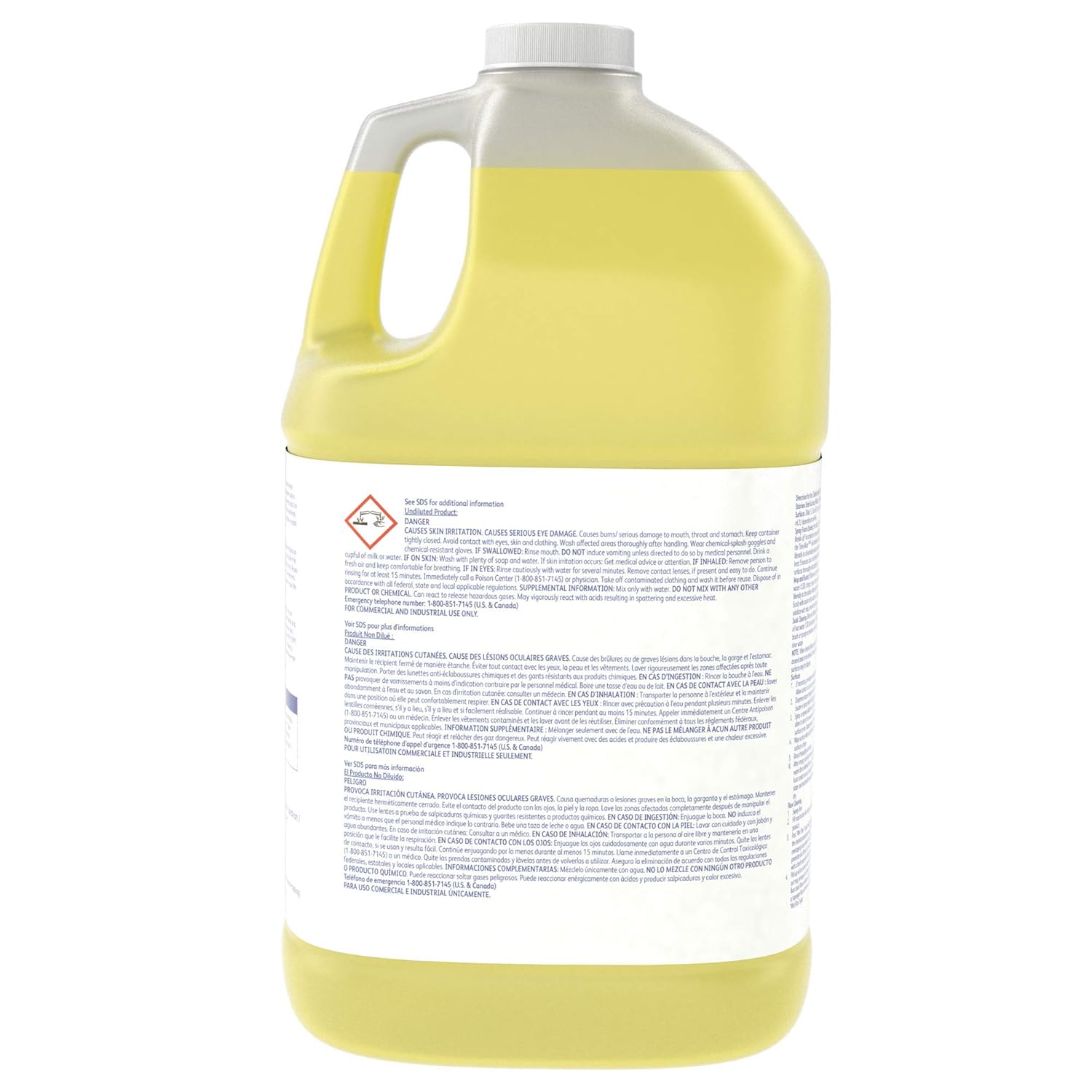 Diversey 95499058 SUMA Break-Up Heavy Duty Foaming Grease-Release Cleaner, Industrial Strength Degreaser for Floors & Equipment, Concentrate, 1-Gallon (Pack of 4)