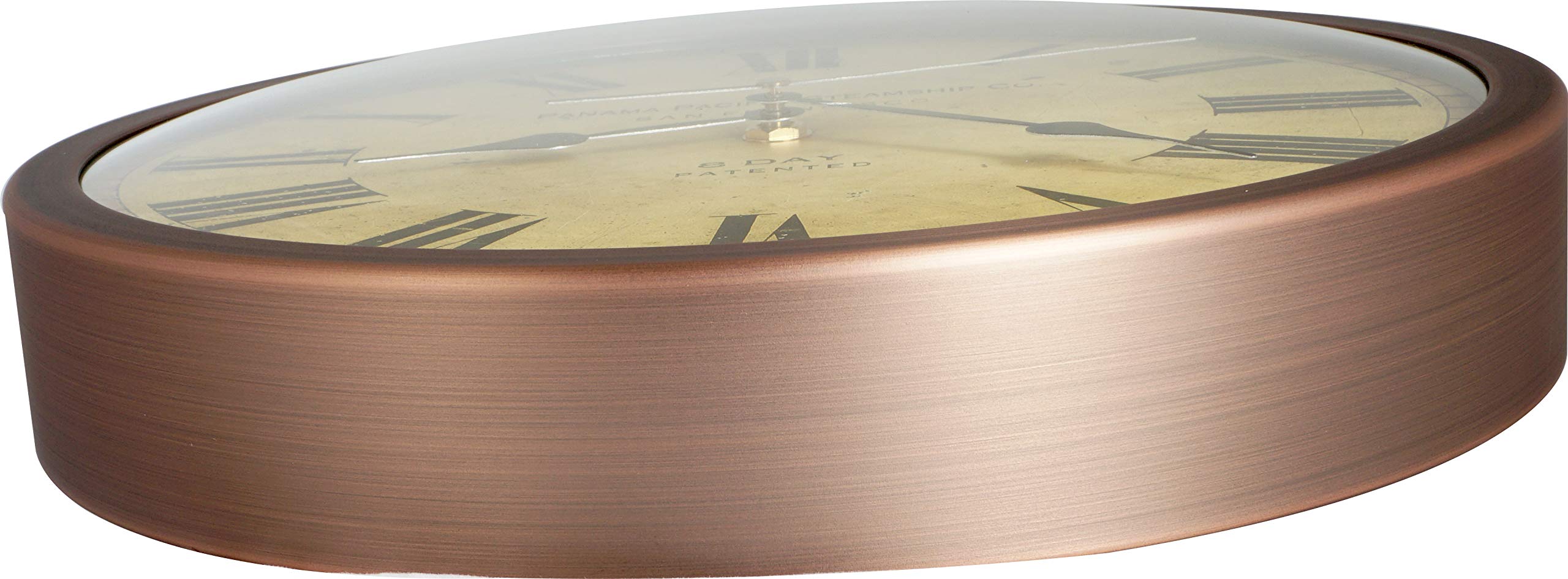 Buy 12-inch Vintage Metal Wall Clock, Convex Glass Lens, Quartz