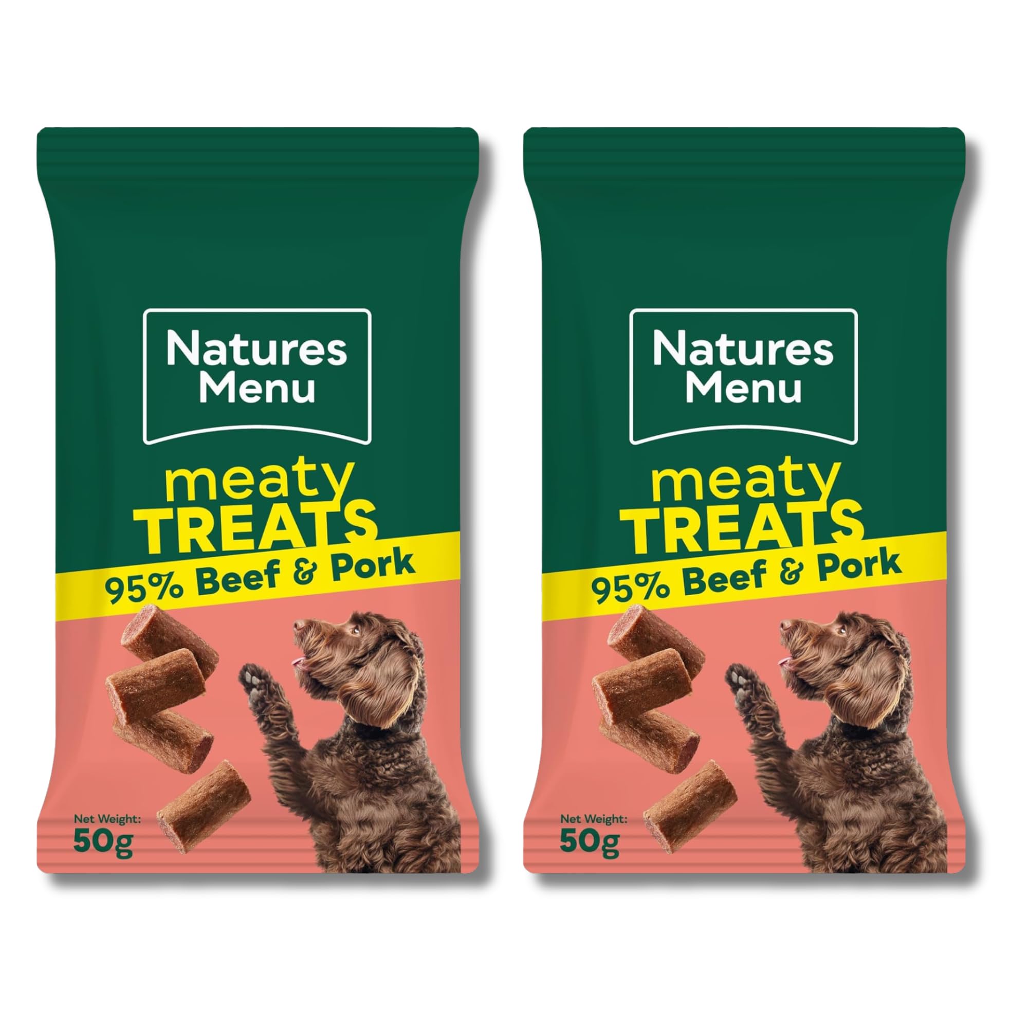 Natures Menu Original Beef Real Meaty Dog Treats 2 x 50g — image 1