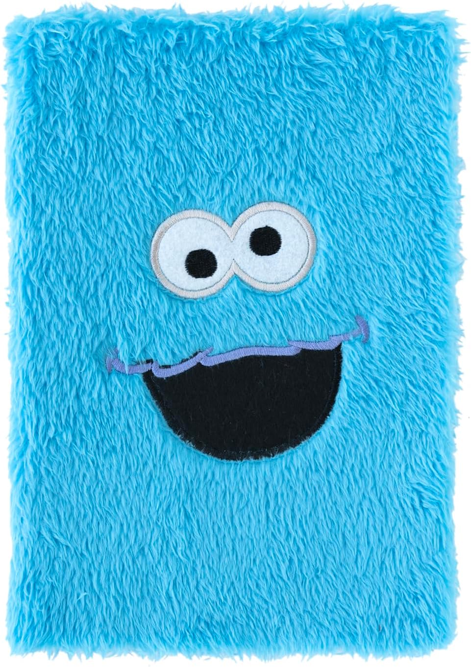 Grupo Erik A5 Notebook Hardback - Sesame Street Cookie Monster Gifts | Plush Cover, Bullet Journal Dotted Note Book, Dotted Notebook A5 Sketchbook | Cute Stationery Gifts
