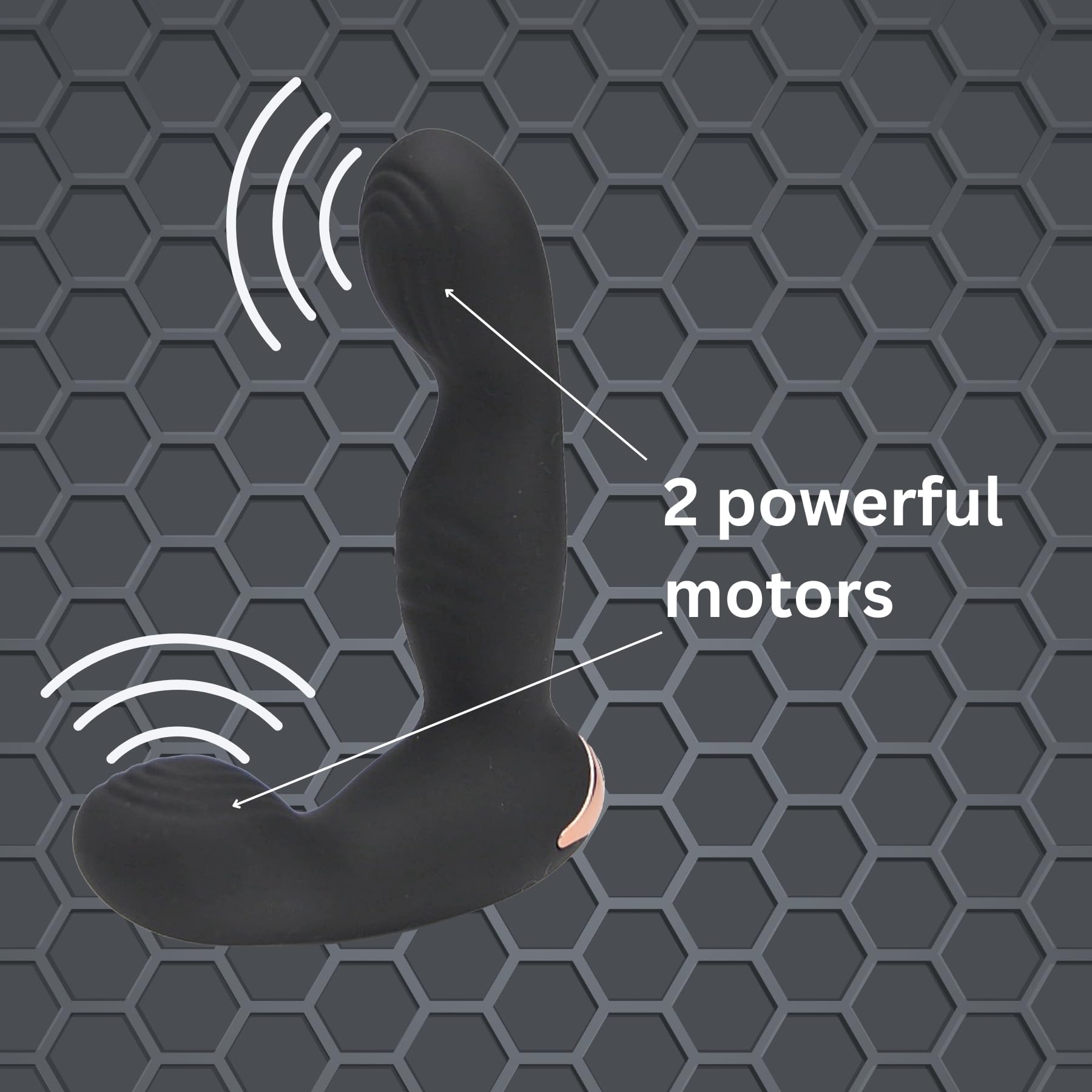 Rev-Pro Massaggiatore Prostatico con Telecomando Wireless - 10 Funzioni di Vibrazione e 6 Velocità - Stimolatore Anale Ergonomico Ricaricabile USB - Scelta Premium tra i Massaggiatori per la prostata