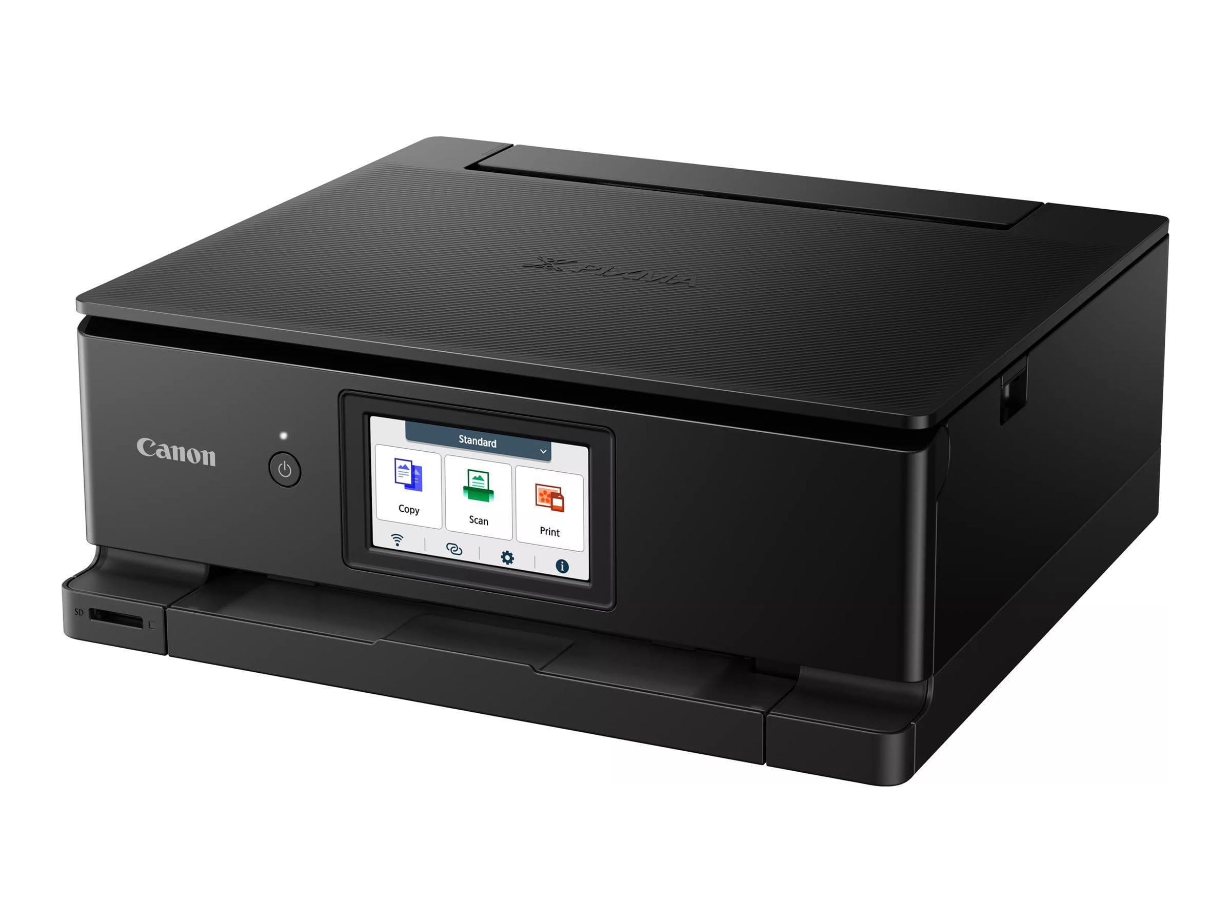IC-Office TS8750 Tintenstrahl Multifunktionsdrucker 3-in-1 (Drucken, Kopieren, Scannen, SD-Karte, Duplex, WLAN, AirPrint) schwarz + 24 XXL Tintenpatronen
