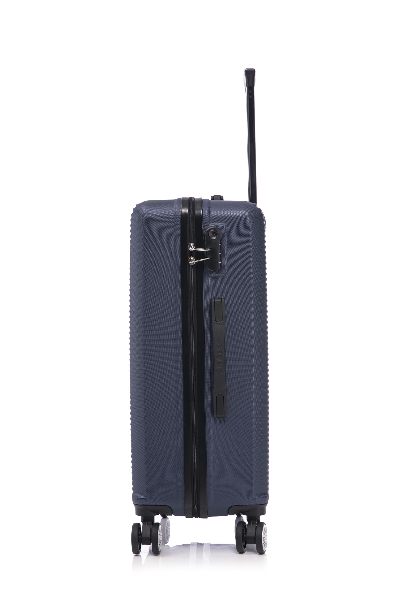 CELIMS - Grande Valise Soute 75 cm 23kg Rigide ABS Légère | Valise XL à roulettes 4 Roues 360° | Bagage Soute Avion 23kg | Valise Grande Taille Voyage | Bleu Marine