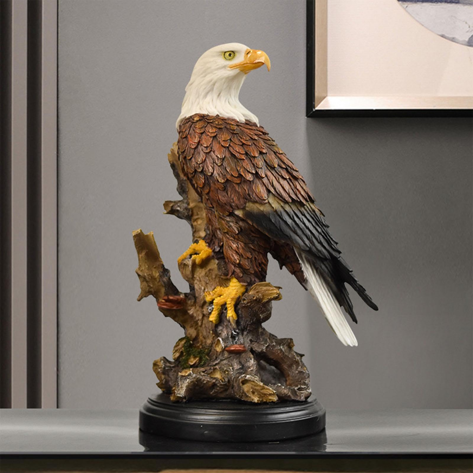 Statua di in Resina, Oggetto Da Collezione, Realizzata a Mano, Ideale per Scrivania, Ufficio O Casa, Regalo per Uomo, Volante38.5x15.5x42 cm