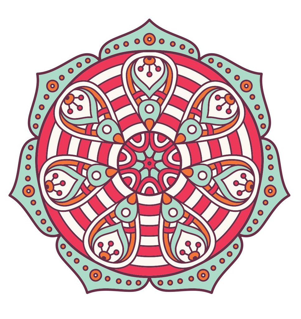 Buy Diwali Rangoli Floor Wall Sticker Vinyl PVC Multicolor, Self