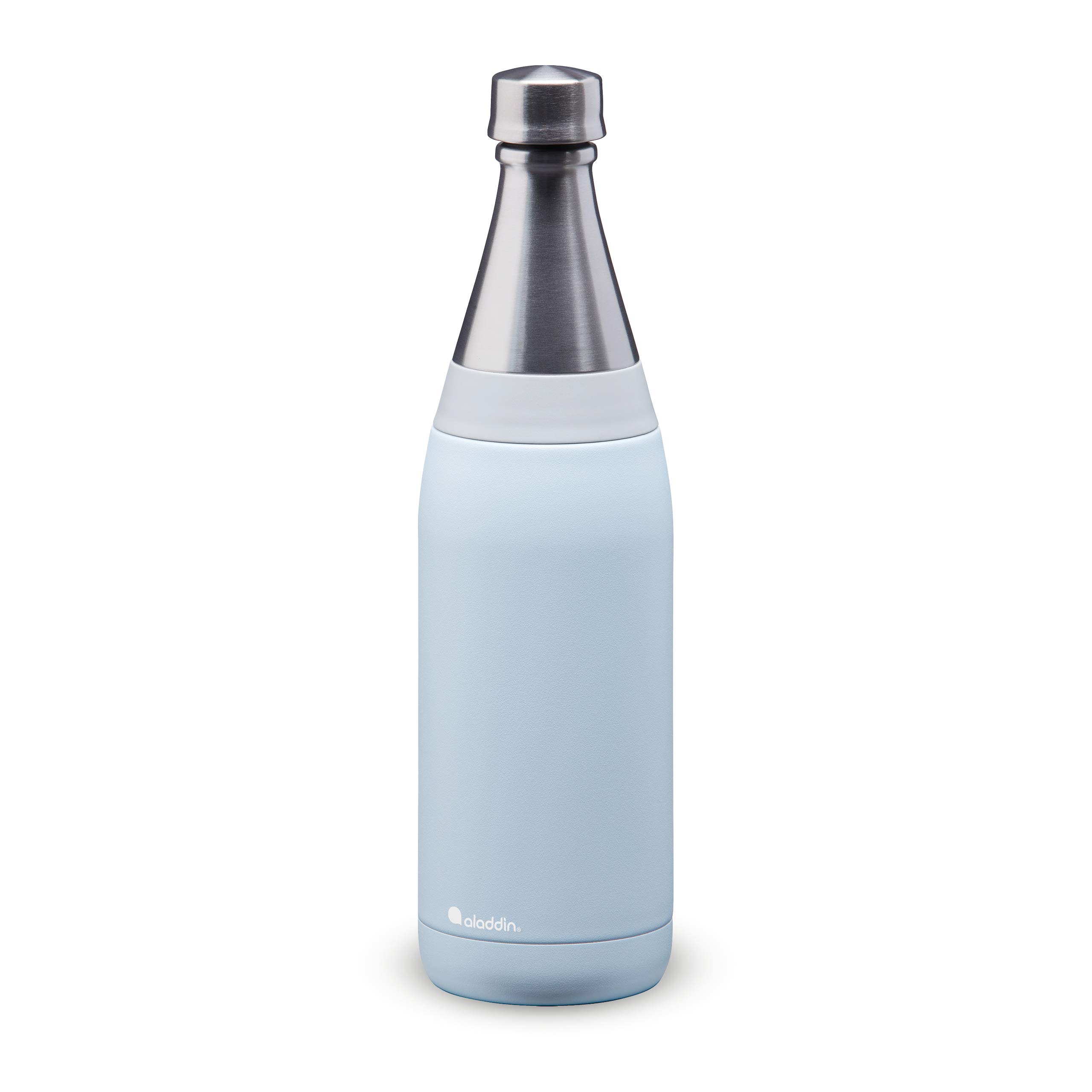 AladdinFresco Thermavac Stainless Steel Water Bottle 0.6L Sky Blue – Leakproof - Keeps Cold for + 10 Hours - BPA-Free - Dishwasher Safe - Reusable Thermos Flask with Durable Finish