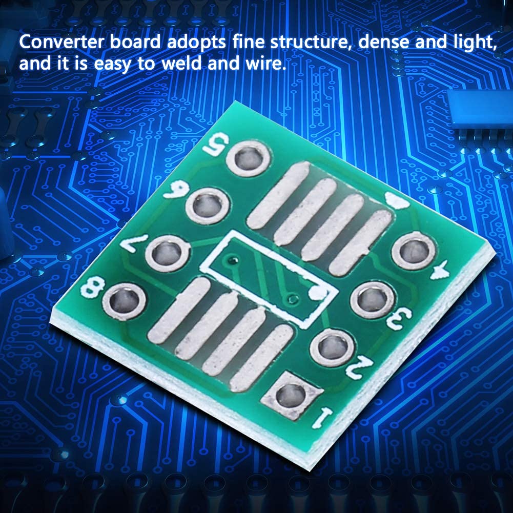 Modulo Convertitore Scheda Adattatore 100PCs, SOP8 Leggero SSOP8 A DIP8 TSSOP8 DIP SMD per Inline Piastra Convertitore Adattatore, per Scheda a Circuito Stampato