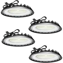 200 Watt High Bay LED Light 28000 Lumen ETL Listed 5000K Bright White, 800W HPS or MH Bulbs Equivalent, Industrial Warehouse Lamp Fixtures, AC 90-277V 4 Pack