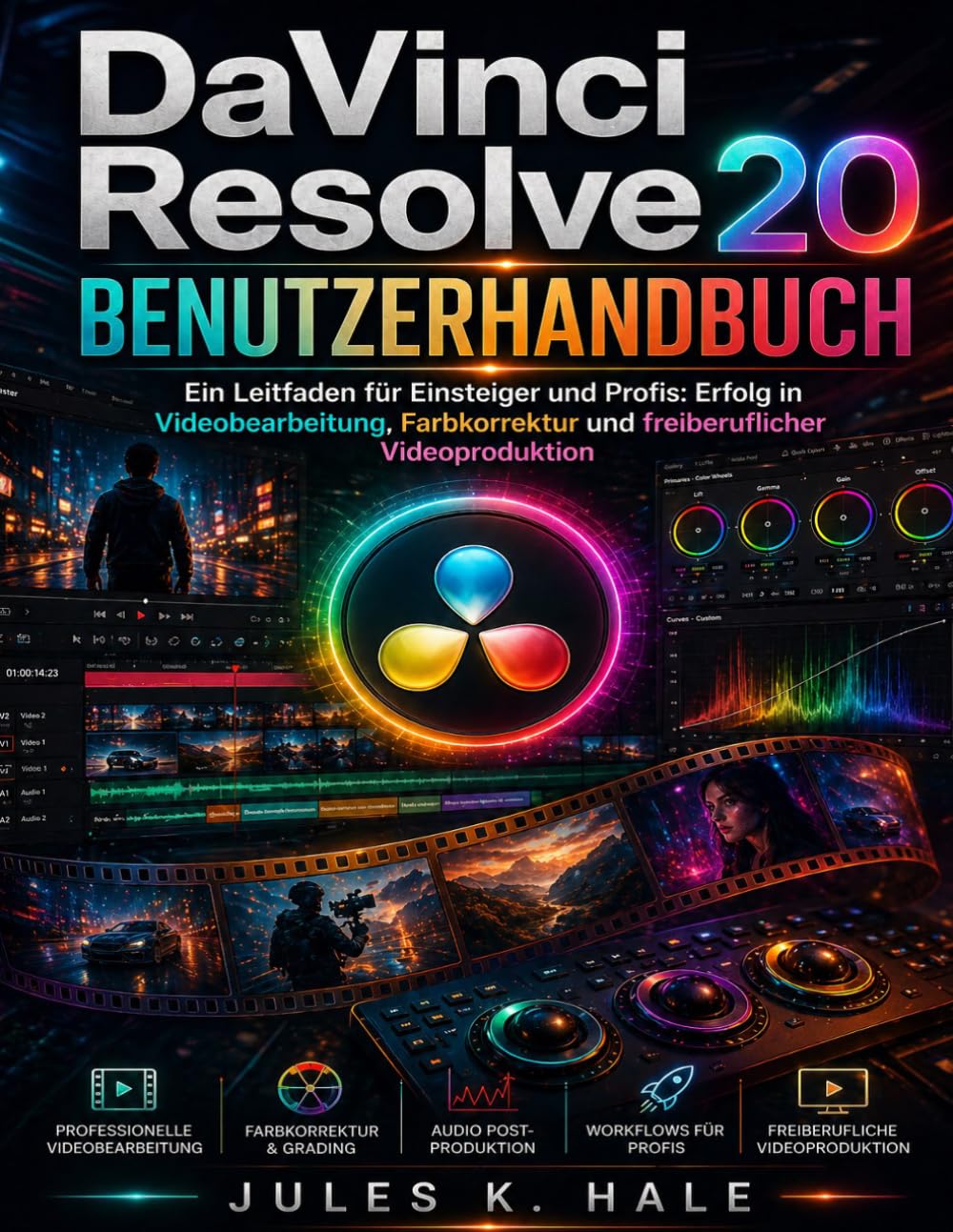 DAVINCI RESOLVE 20 BENUTZERHANDBUCH: Ein Leitfaden für Einsteiger und Profis: Erfolg in Videobearbeitung, Farbkorrektur und freiberuflicher Videoproduktion