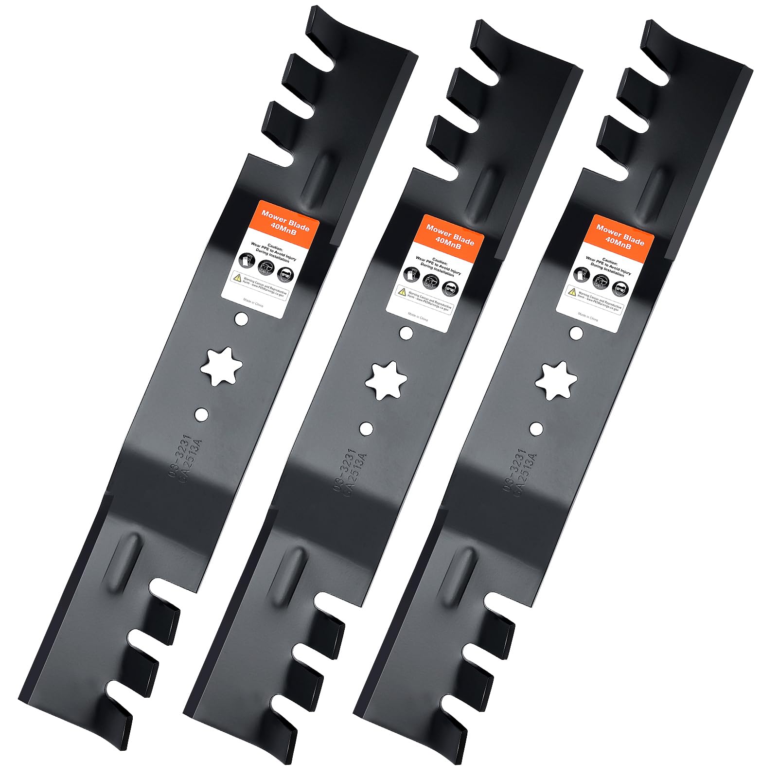 Grasscool 942-0677B Mulching Blades for Cub Cadet RZT54 54 inch Mower