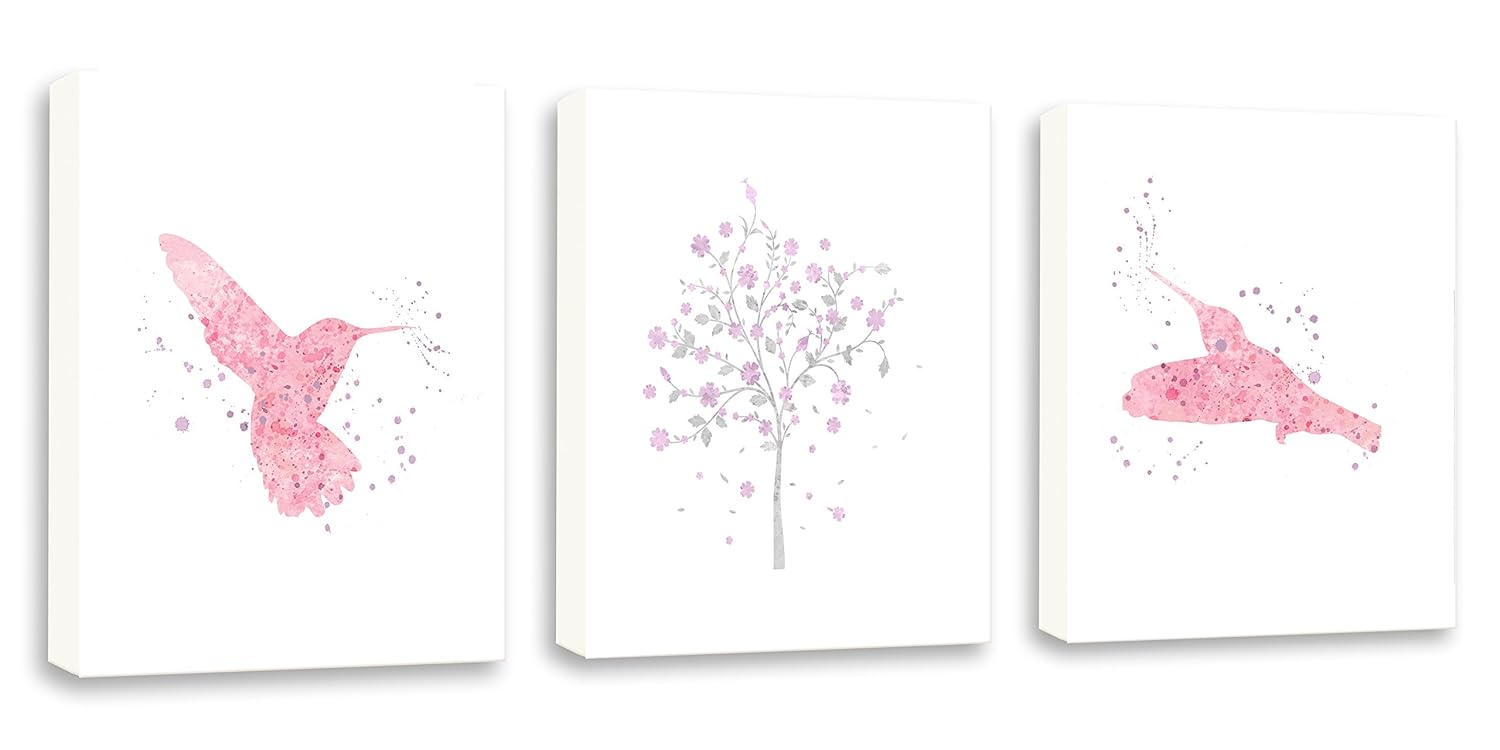 Butterfly Wall Art, Art For Children, Girls Wall Art, Girls Gift, Set of Three