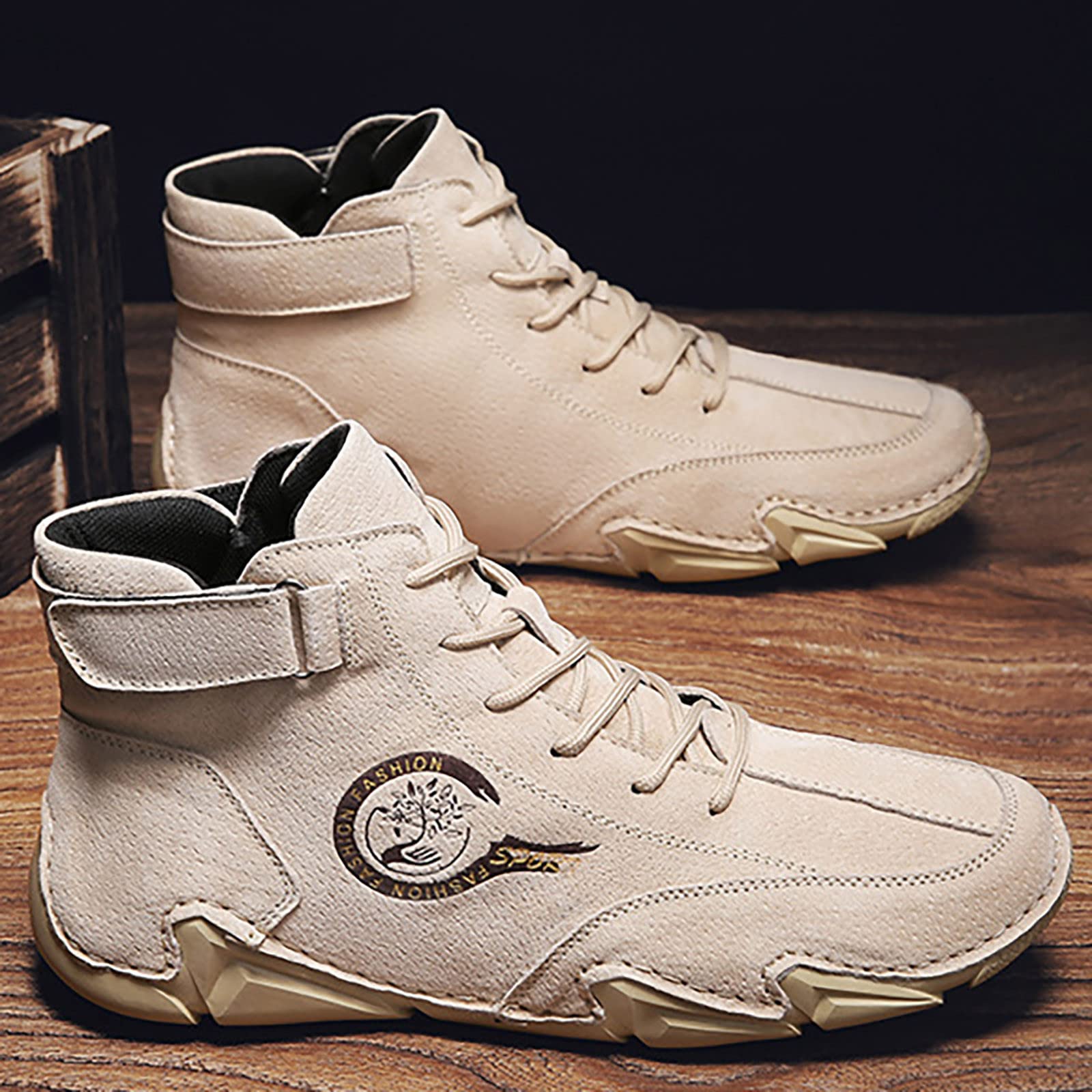 Zapatillas de piel sintética para hombre, transpirables, para primavera y