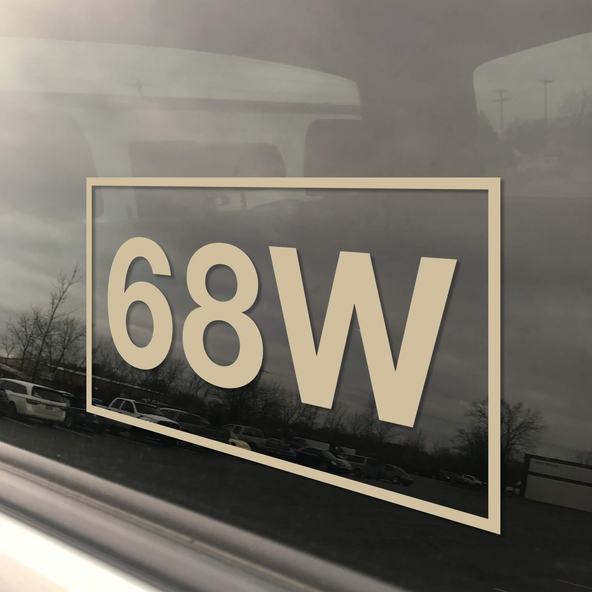 Army MOS 68W Combat Medic Window Decal. Free Lifetime Replacement. 3" x 5" Heavy Duty Die Cut Vinyl Veteran Bumper Sticker. Rain, Fade and Scratch