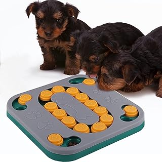 Absob Dog Puzzle Toys, Dogs Food Puzzle, Interactive Dog Toys for IQ Training & Mental Enrichment, Treat Food Dispensing S...