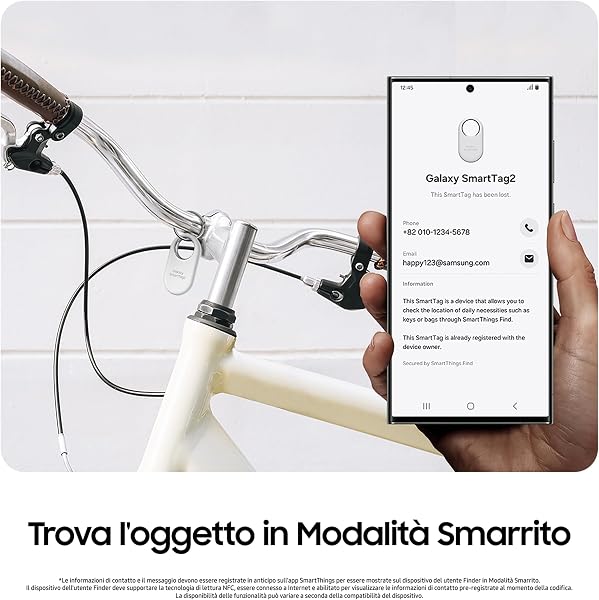 Samsung Galaxy SmartTag2 (4 Pezzi) Localizzatore Bluetooth con Modalità Smarrito, Design compatto, Batteria a lunga durata, Resistenza IP67, Black e White 2023 - 4