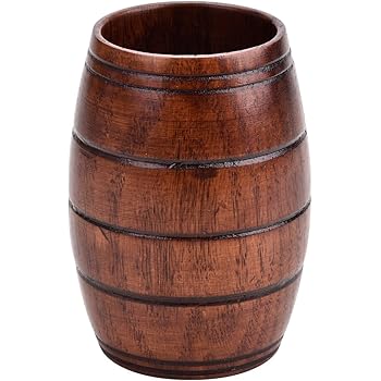 Amazon.com | Wood Look Pirate Skull Drinking Tankard Gothic Coffee ...