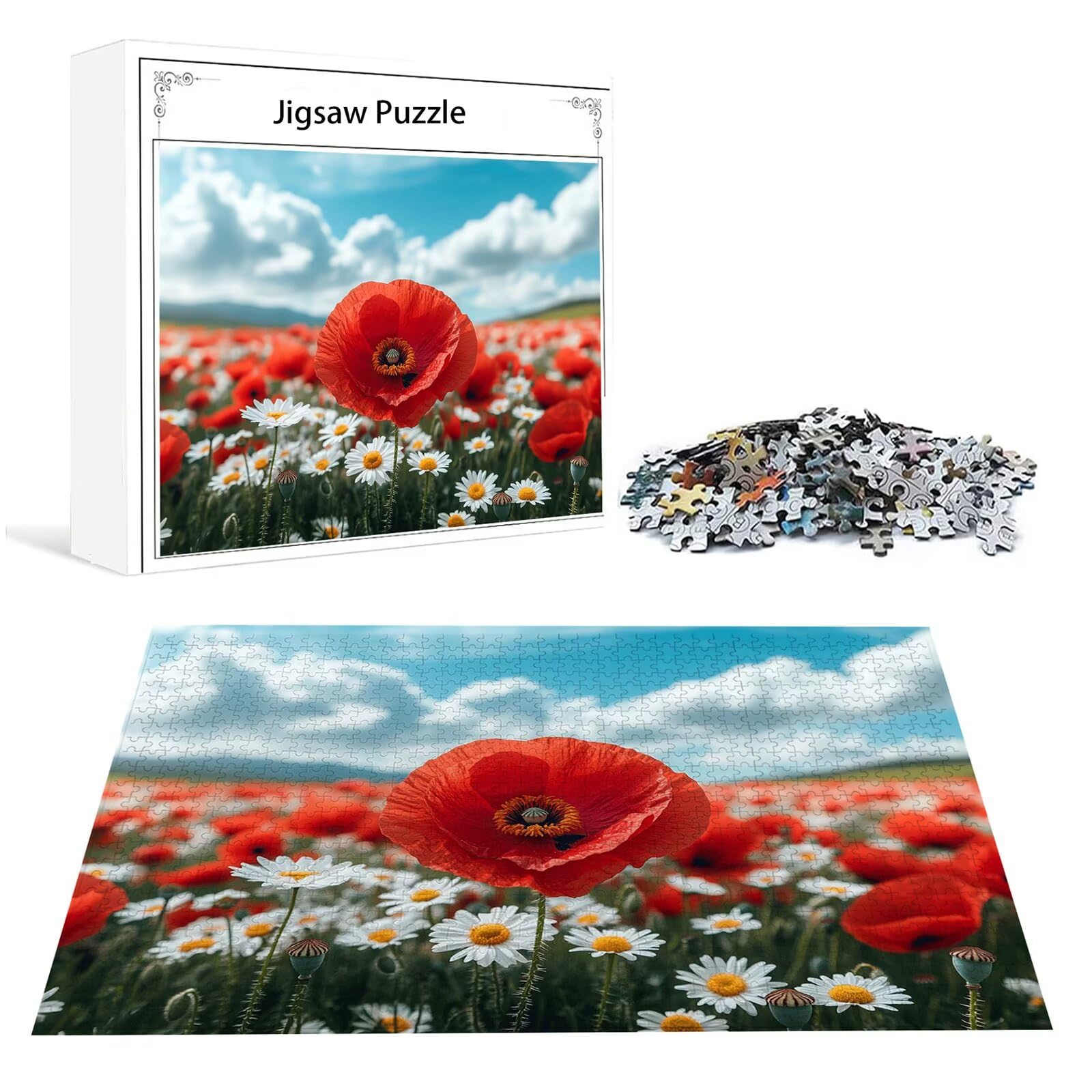 Puzzle kwiatowe, 1500 elementów, dla dorosłych, klasyczne puzzle, krajobraz, wytworne, trudne, edukacyjne zabawki dla dzieci, drewniane puzzle, odpowiednie dla wszystkich grup wiekowych P-720