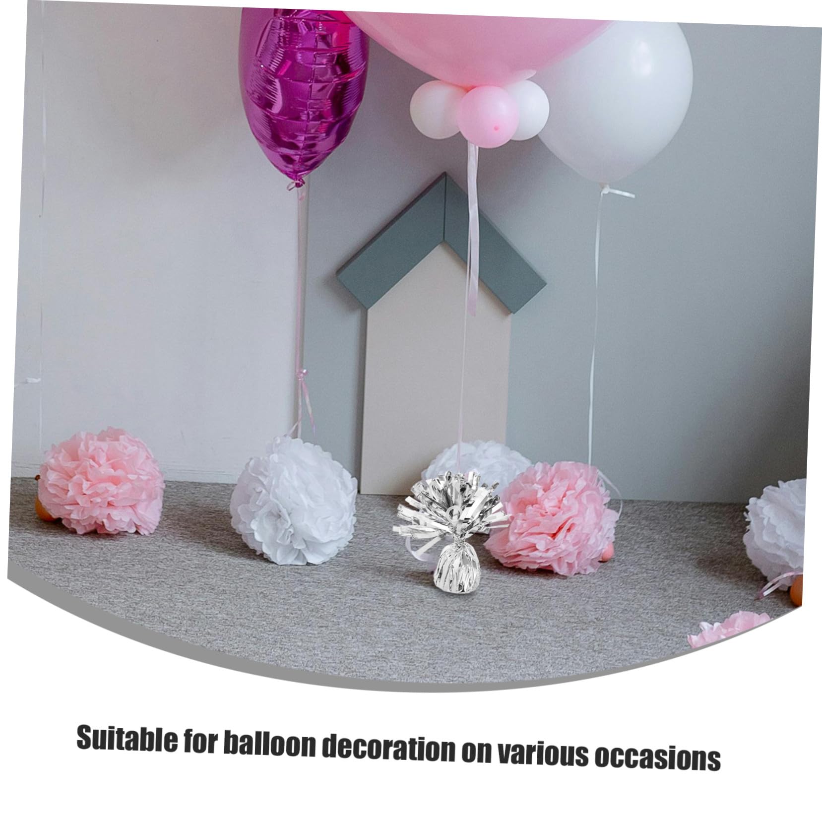 6 Stück Ballongewichtblöcke aus Zement und Pet mit Elegantem Design für Hochzeitsballons und Outdoor Events Einfache Befestigung und Hohe Stabilität